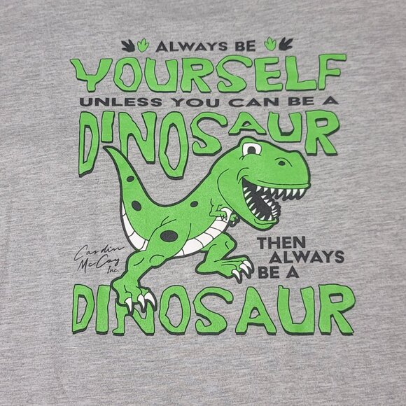 Cardin McCoy gray tshirt (Size L) 'Always Be Yourself Unless..' graphic on back - Picture 2 of 10